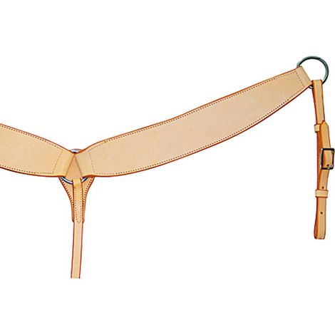 Taglia unica cob/full, Cognac: Pettorale western sagomato in cuoio oliato