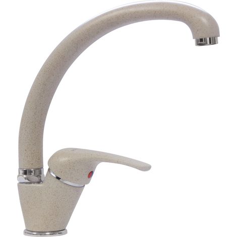 SCHOCK  Miscelatore Omega Alto, Monocomando Canna Conica, Colore Avena, h250mm (1/2)