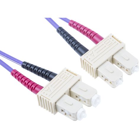 Câble fibre optique RS PRO 3m Avec connecteur / SC, OM3 Multi-mode ( Prix pour 1 )