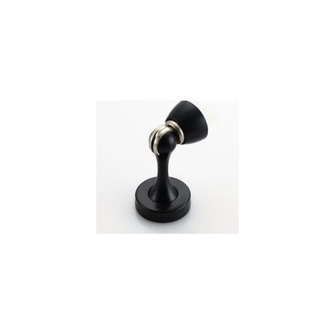 Lot de 2 butoirs de porte magnétiques en acier inoxydable à fermeture douce, noir –