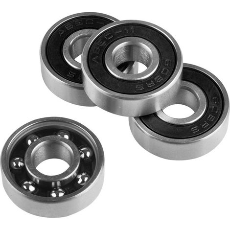 Roulements à billes 608ZZ, 10 roulements à billes miniatures de qualité, roulements en acier à haute vitesse pour skateboard à roulettes, longboard, wave board, 8227 mm (noir) (1/4)