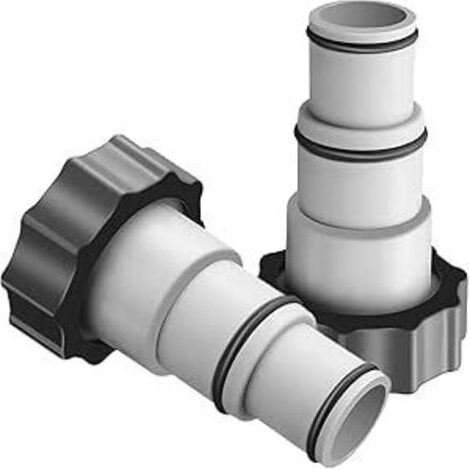 2 adaptateurs A pour piscine, raccord fileté intérieur, conversion tuyau 1,25 pouce vers 1,5 pouce, compatible pompes Intex (1/5)