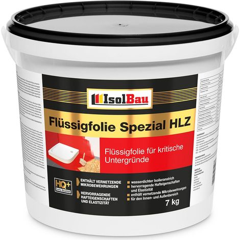 Flüssigfolie HLZ 7 kg Dichtfolie Abdichtung Bad Dusche Küche Holz OSB Fliesen