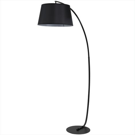 Lampe de table Arceau métal noir lampe sur pied salon design (1/5)