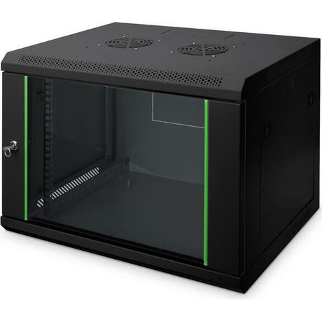 Digitus DN-19 07-U-EC-SW armario rack 7U Bastidor de pared Negro (1/4)