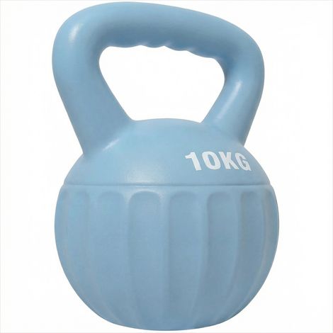 Haltères Kettlebell 10 kg avec coque PP antidérapante haltère de (1/5)