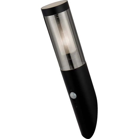 Außenleuchte Wandlampe Wandfackel Edelstahl schwarz rauch Bewegungsmelder Garten