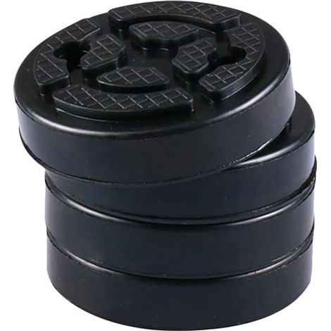 Patins de levage professionnels en caoutchouc pour ponts élévateurs à deux colonnes - Protection des pièces automobiles - Lot de 4 (1/5)