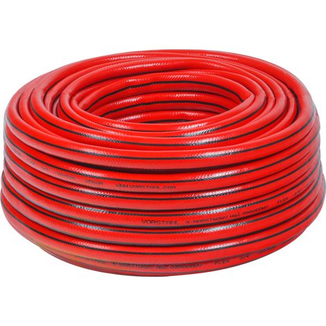 PVC-Gartenschlauch, 4-lagig, hochwertig, 1/2“ 20m, wasserbeständig, Vorstahl (1/3)