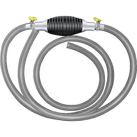 Pompe à carburant manuelle pour voiture, 2 m, à siphon haut débit, pour le transfert de carburant essence et eau.