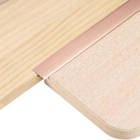 6Pcs 2.9ft x 0.79" Profilés De Transition En T Pour Sol, Bords En Alliage D'Aluminium Pour Remplir Les Interstices Entre Lames De Parquet, Carrelage Et Sols Vinyle, Rose Gold (1/5)