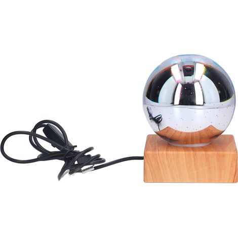Magisches 3D-LED-Nachtlicht, mehrfarbige, funkelnde Schreibtischlampe, dekorative USB-Beleuchtung mit Sockel, originelles Geschenk (TL09-2) (1/5)