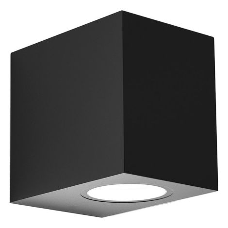 „Alce“ Außenwandleuchte GU10 (230V) IP44 8x7x9cm schwarze Farbe