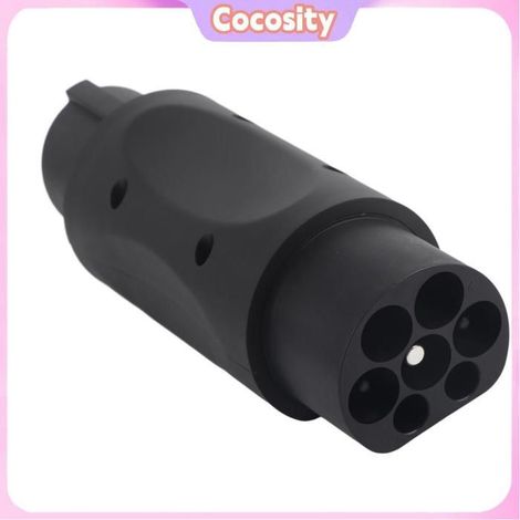 Connecteur EV de type 2 à type 1 pour véhicules à énergie nouvelle UL94-V-0 ignifuge 16A 32A, adaptateur universel EV (1/4)