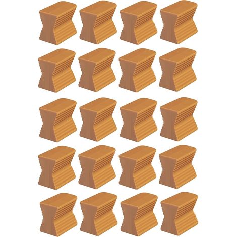 20x Ferrure d'assemblage universelle pour meubles socles plinthes huisseries en plastique marron Finition Fenêtre Queue d'aronde Pratique, longueur 14mm