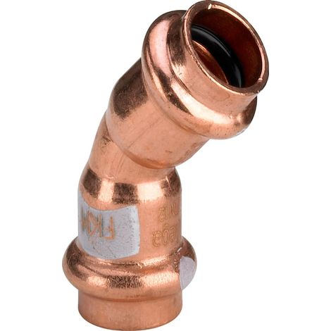 Viega Curva a S Profipress a 45 gradi, d 22mm Rame Modello 4526, 628314