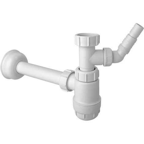 Sifón para lavabo Mcalpine HC2WM-32 con conexión a lavadora. (1/2)