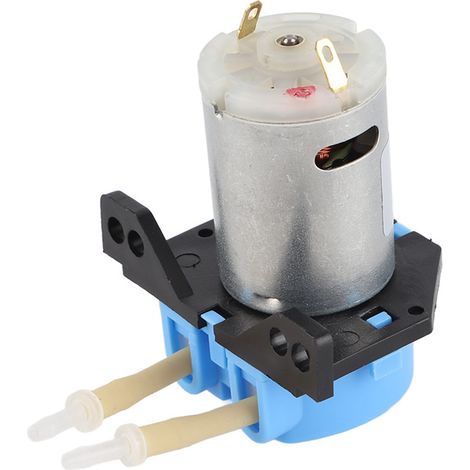 Mini pompe d'angle multifonctionnelle pour jardin, 12 V CC, pompe péristaltique pour liquides, pompe doseuse, pompe pour tuyau d'arrosage (bleue) (1/5)