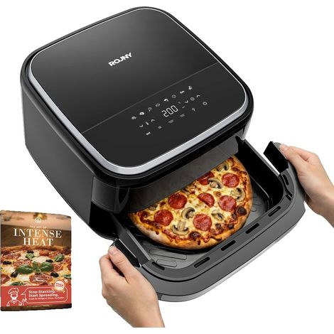 Four à pizza, 11 fonctions de cuisson, contrôle tactile, noir, UE (1/2)