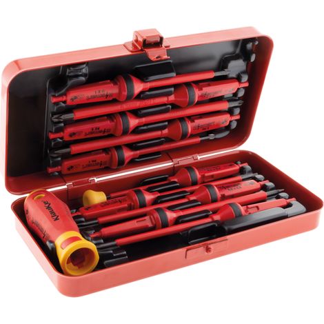 Coffret métallique de 10 lames tournevis - Klauke (1/5)