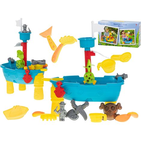 Mesa de baño arenero barco pirata/25el.
