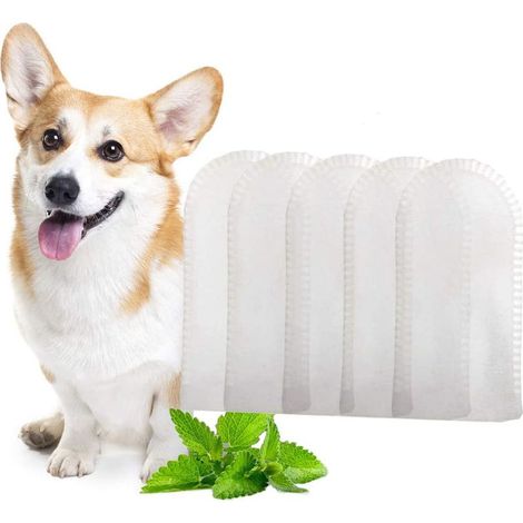 Toothwipes Fresh 50 lingettes nettoie les dents, les gencives, rafraîchit l'haleine. Essuie-dents pour chat ou chien (1/5)