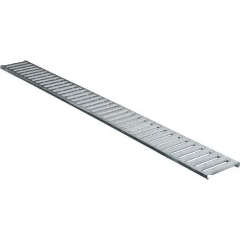 Suinga – Grille de garage 100 x 12,8 cm – Grille galvanisée nervurée – Résistante à la corrosion – Installation facile pour cuisines et salles de bains (1/2)