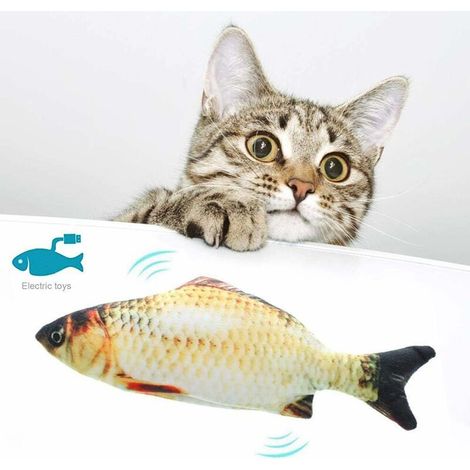 Jouet chat poisson électronique rechargeable USB, balançoire – DELKEVIC
