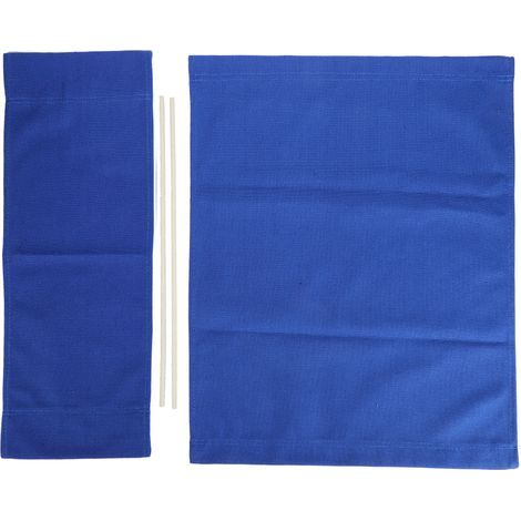 1 ensemble directeur chaise toile remplacement siège tissu maison fournitures meubles accessoires bleu (1/5)