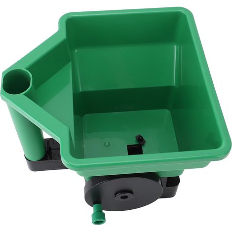 Esparcidor manual de 3 litros, pequeño y fácil de usar, para césped y jardín, ideal para fertilizantes y sal para abono verde.