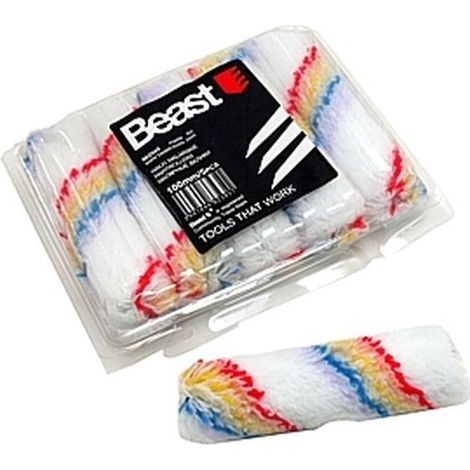 Rouleaux de Peinture 5 x 100 mm - Acrylique - Lot de 5 - Application Facile et Finition Parfaite - Beast (1/5)