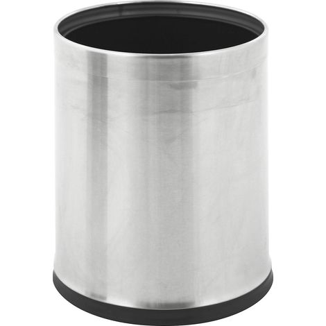 FRANKEL kaiserkraft, Corbeille à papiers, inox, ronde,