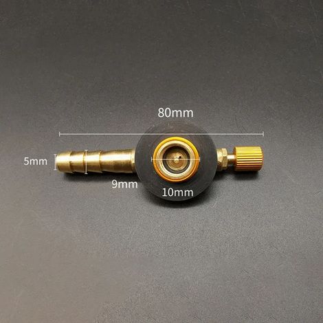 Adaptateur de valve gonflable de chargement pour réchaud à gaz portable en acier inoxydable de 7,8 cm pour le camping. (1/5)