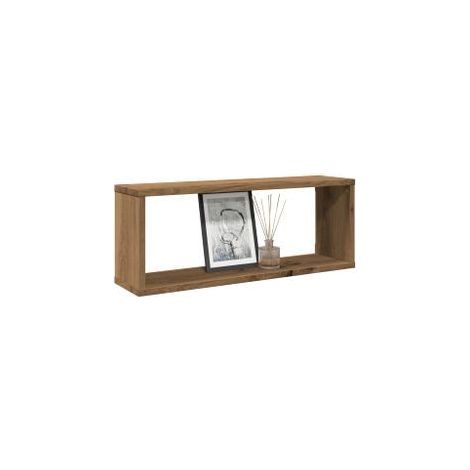 Étagères cube murales 4 pcs chêne artisanal 60x15x23 (1/5)