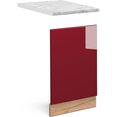 Pannello frontale Fame-Line, Bordeaux lucido, 45 cm , PL Marmo, Vicco
