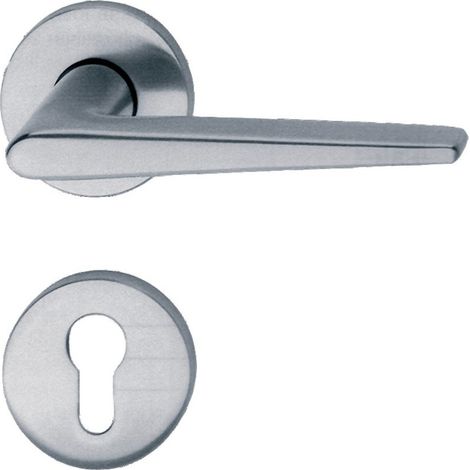 Maniglia per porta fsb 1005 alluminio satinato meccanismo ASL
