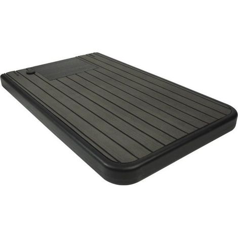Ubbink – Support de douche solaire 20L – Réserve d'eau EVA anti-dérapante – Compatible douches 25x25cm – Couleur anthracite