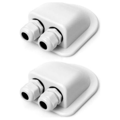 Lot de 2 passe-toits IP68 étanches – Presse-étoupe pour câbles solaires – Résistant aux intempéries – Installation facile sans perçage (1/5)