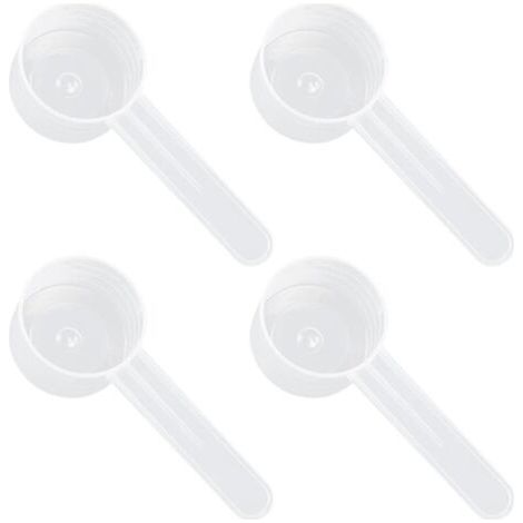 4 Cuillères Graduées Transparentes. Cuillère Doseuse en Plastique pour 10 g De Poudre Solide Ou 20 ML De Liquide,Cuillere Doseuse Cafe Cuillere Doseur Cuillère Mesure (1/5)