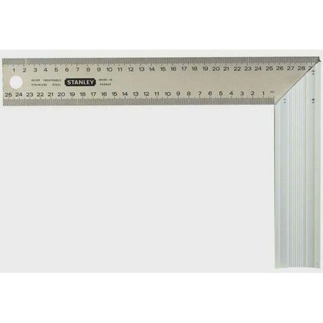 Zimmermannswinkel – Doppelseitige Teilung Klasse II – 250 mm – Edelstahl – STANLEY, 1-45-685