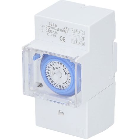 Minuteur mécanique SUL181h avec batterie 80mAh, interrupteur horaire programmable 220VAC 2500W, pour usage domestique
