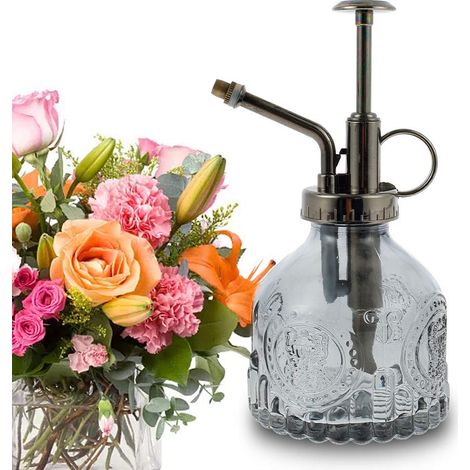Arrosoir en Verre Fleur, Arrosoir Vaporisateur Style Rétro, Arrosoir Vaporisateur Plante Interieur Exterieur, Arrosoir à Une pour Plantes Bonsai Fleurs Outils de Jardinage (1/5)