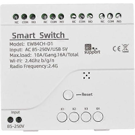 Intelligentes WLAN-Bluetooth-Schaltrelaismodul 85-250V Ein-/Ausschalter-Steuerung
