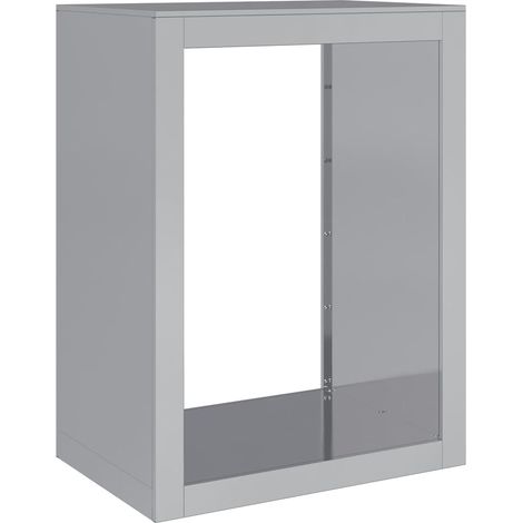 Firewood Rack 60x40x80 cm Galvanised Steel vidaXL