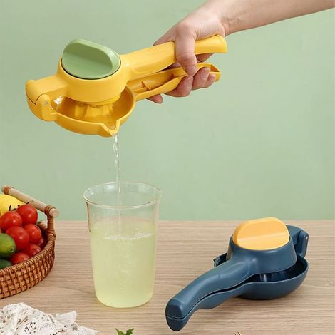 Manuelle Zitruspresse, ideal für Zitronen, Limetten und gelbe Orangen.