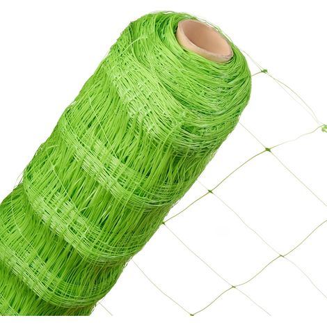 Rankhilfe in 1,7m x 20m Masche 140mm Ranknetz für Kletterpflanzen grün (1/5)