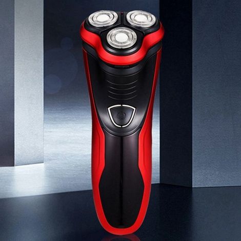 Rasoir Électrique Rechargeable 3D IPX7, Rasoir de Toilettage Lavable et Étanche, Tondeuse à Barbe et Favoris (1/4)