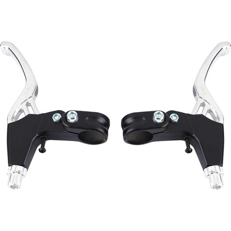 Set di 1 paio di leve freno per bicicletta – lega di alluminio – argento – mountain bike