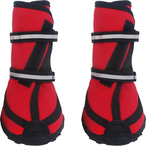 Bottes de sport pour chiens (rouge 9.1x5.9 cm)