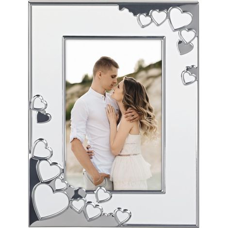 Hama Cornice portafoto 13 x 18 cm (cornice verticale, formato orizzontale, da appendere, da appoggiare, da appoggiare, da appoggiare, da appoggiare, per foto 13 x 18 cm), colore: bianco (1/5)